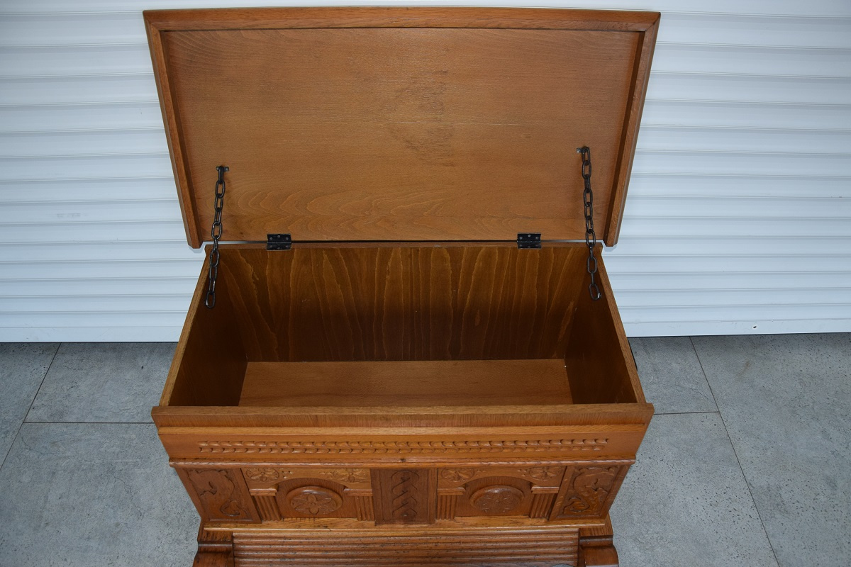 skrzynia dębowa - jak nowa - 3