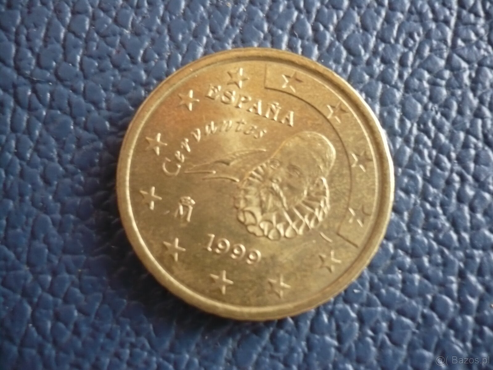 Moneta 50 Eurocent. Miguel Cervantes z 1999 roku. Stan BDB. - 3
