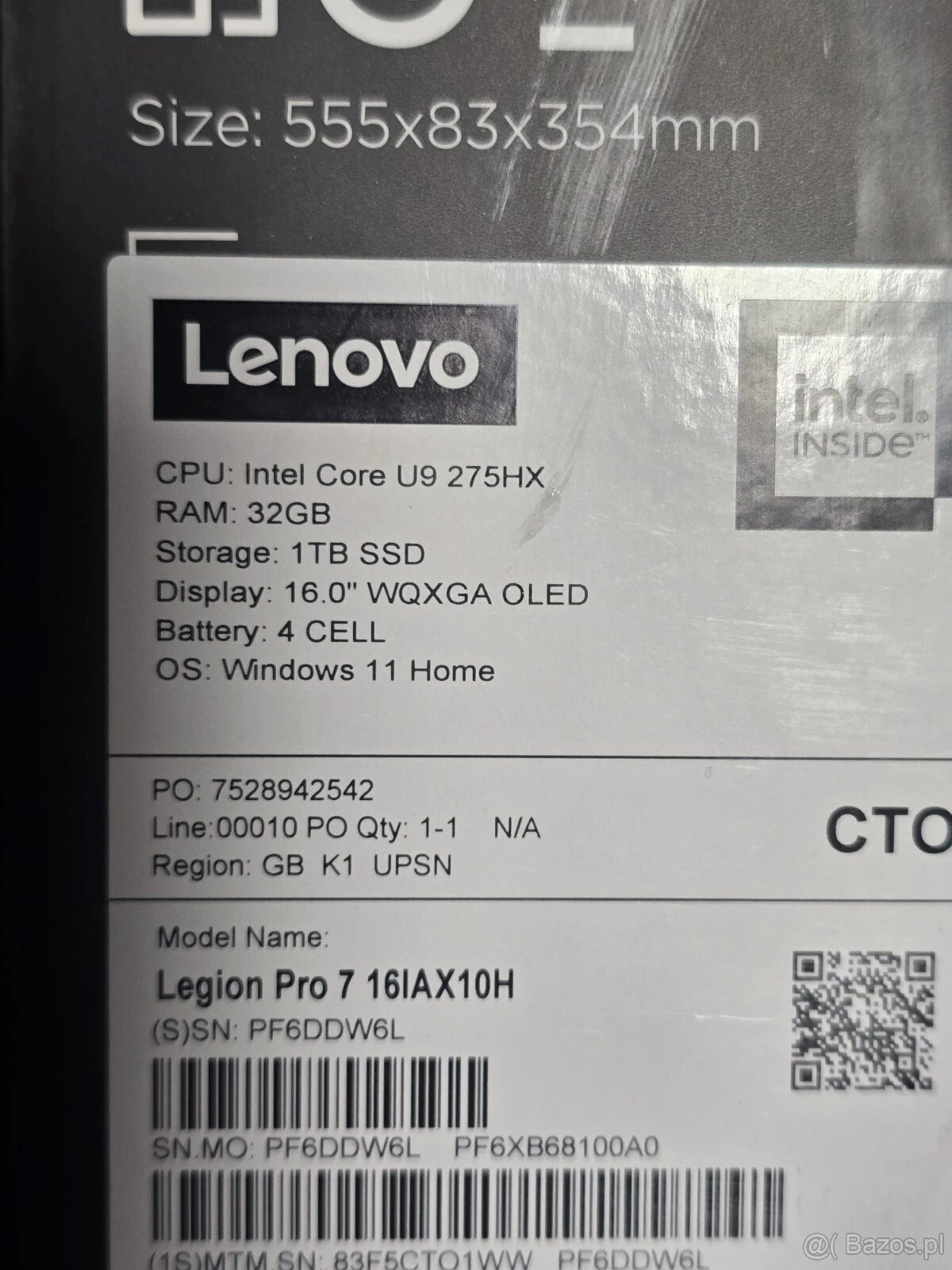 Lenovo Legion Pro 7 16IAX10H 16 cali Core Ultra 9 RTX 5080 3 - 3