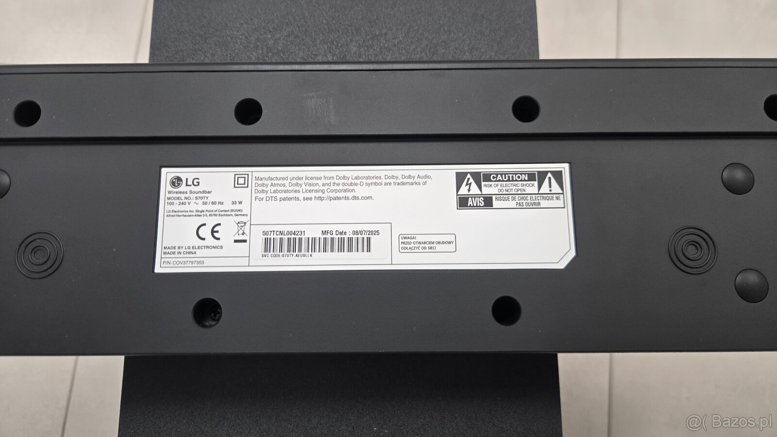 Soundbar LG S70TY 3.1.1 400W - 3