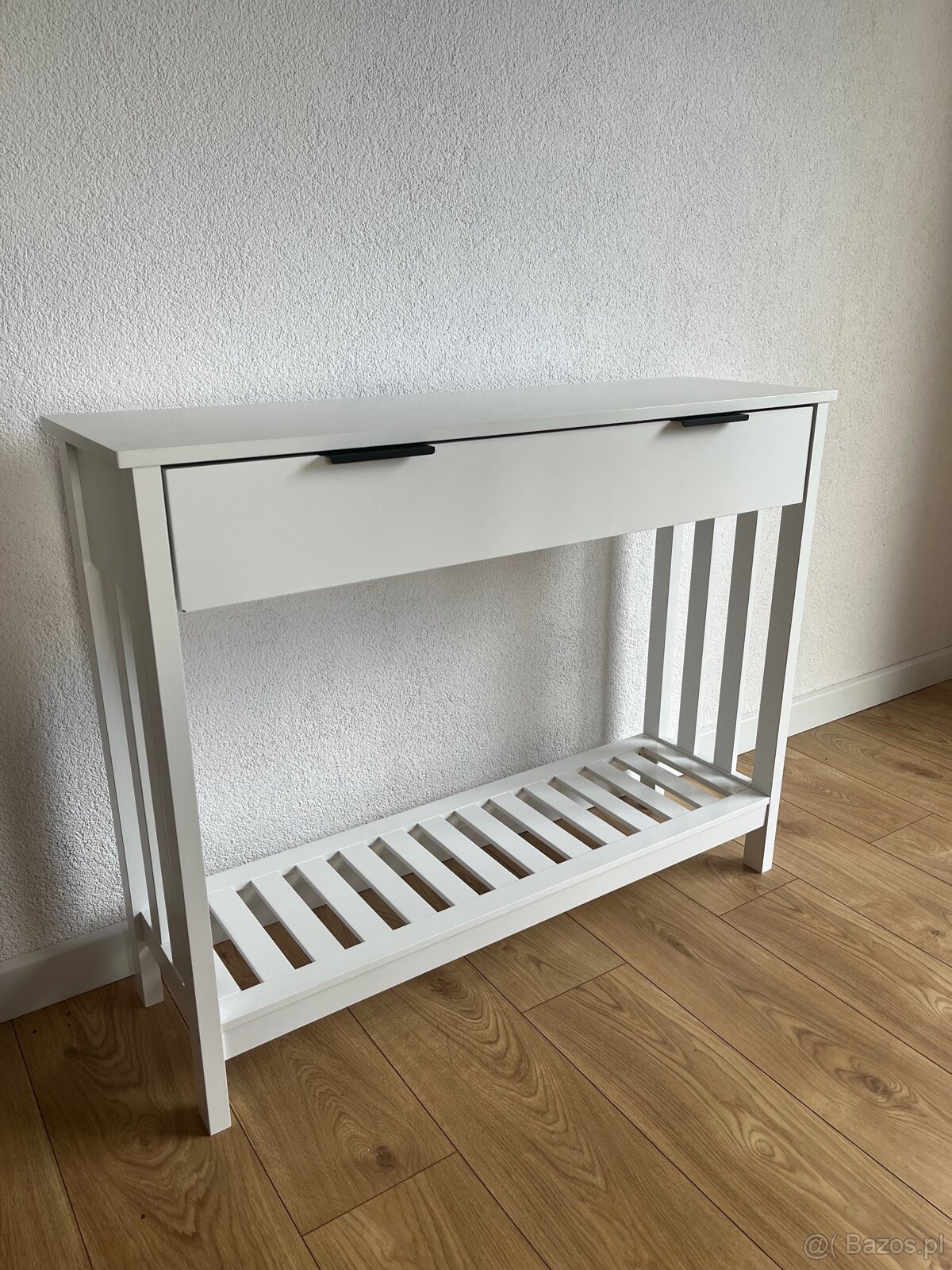 Nowa Konsola Stolik Konsolowy Biały 100cm Do Przedpokoju - 3