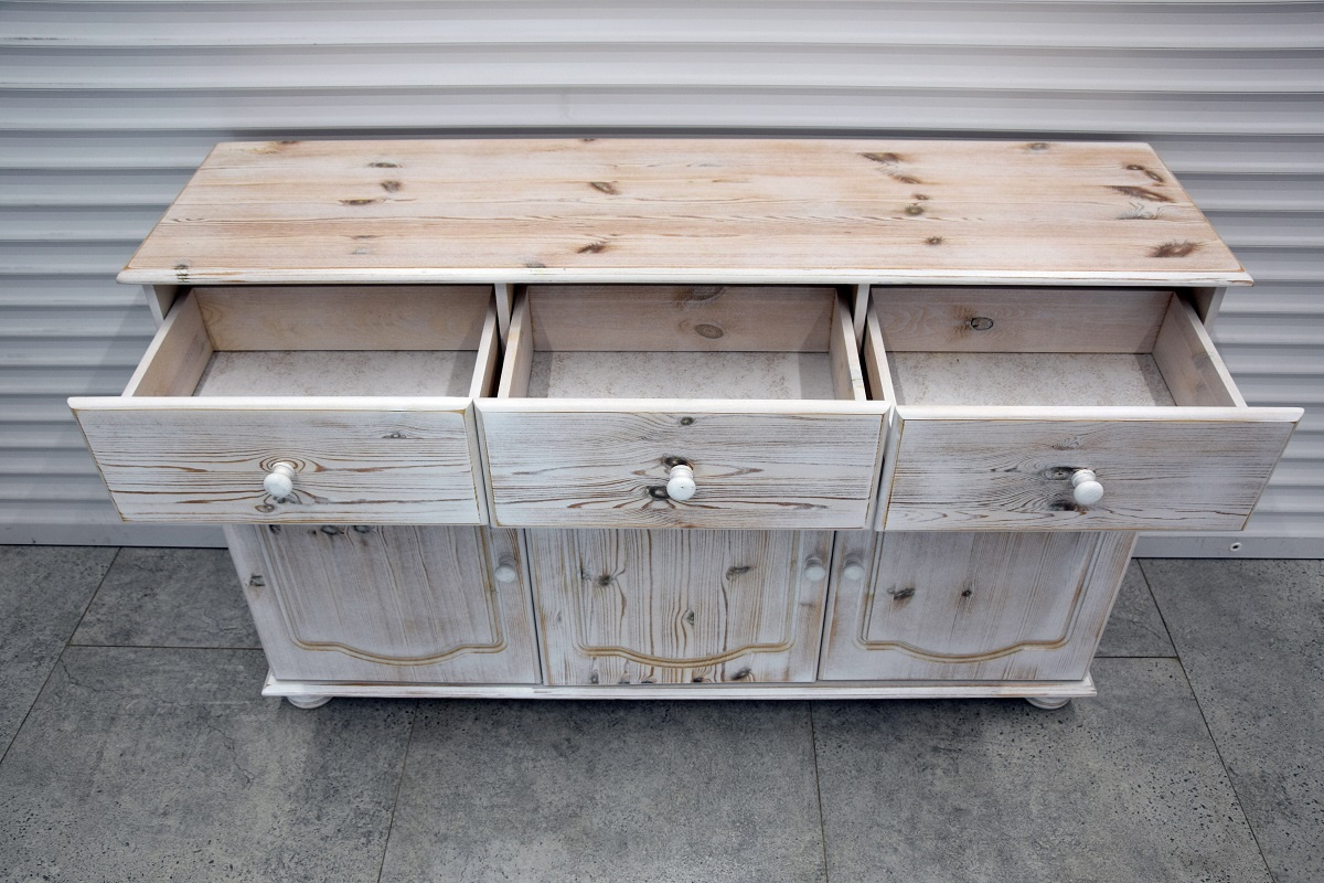 komoda z drewna sosnowego - jak nowa - 3