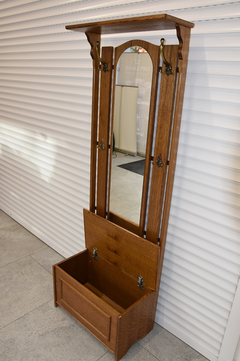 garderoba dębowa do przedpokoju - jak nowa - 3