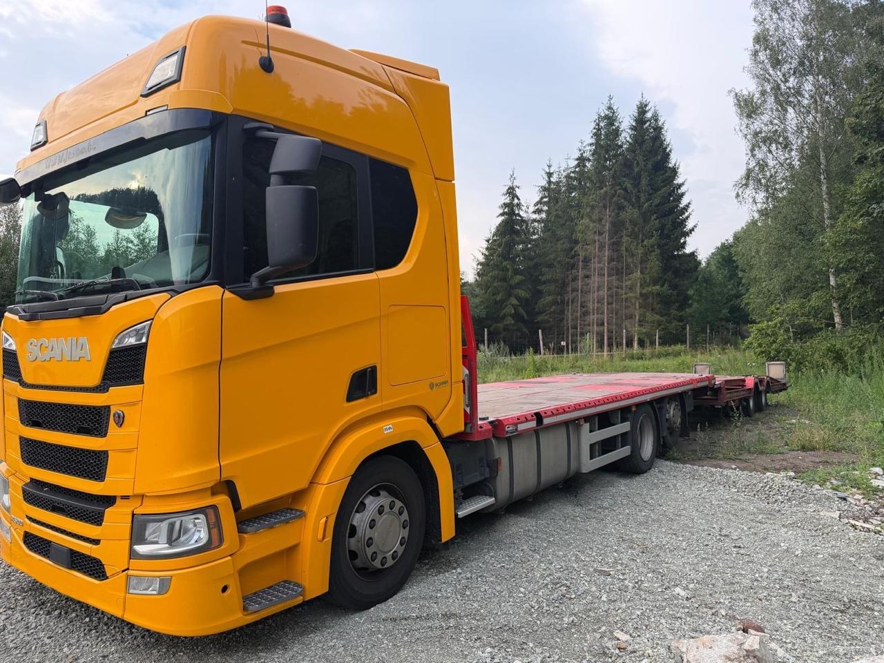Samochód Ciężarowy Scania 500R + Przyczepa zagłębiana do tra - 3