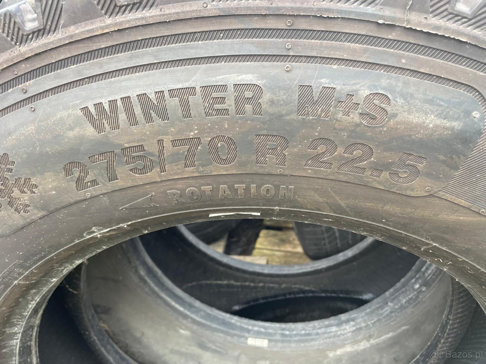 sprzedam opony 275/70/r22,5 CONTINETAL M+S bieżnik ok 18 mm - 3