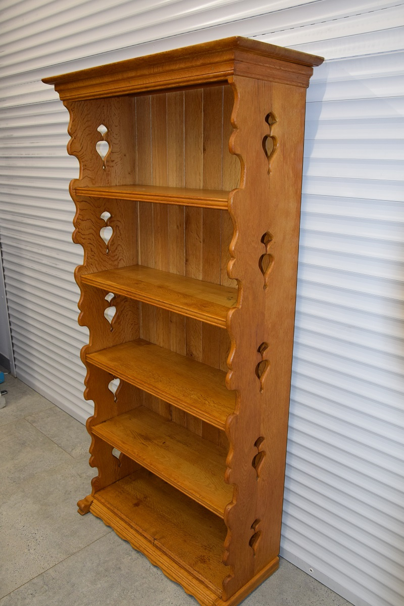 regał z drewna dębowego - super stan - 3
