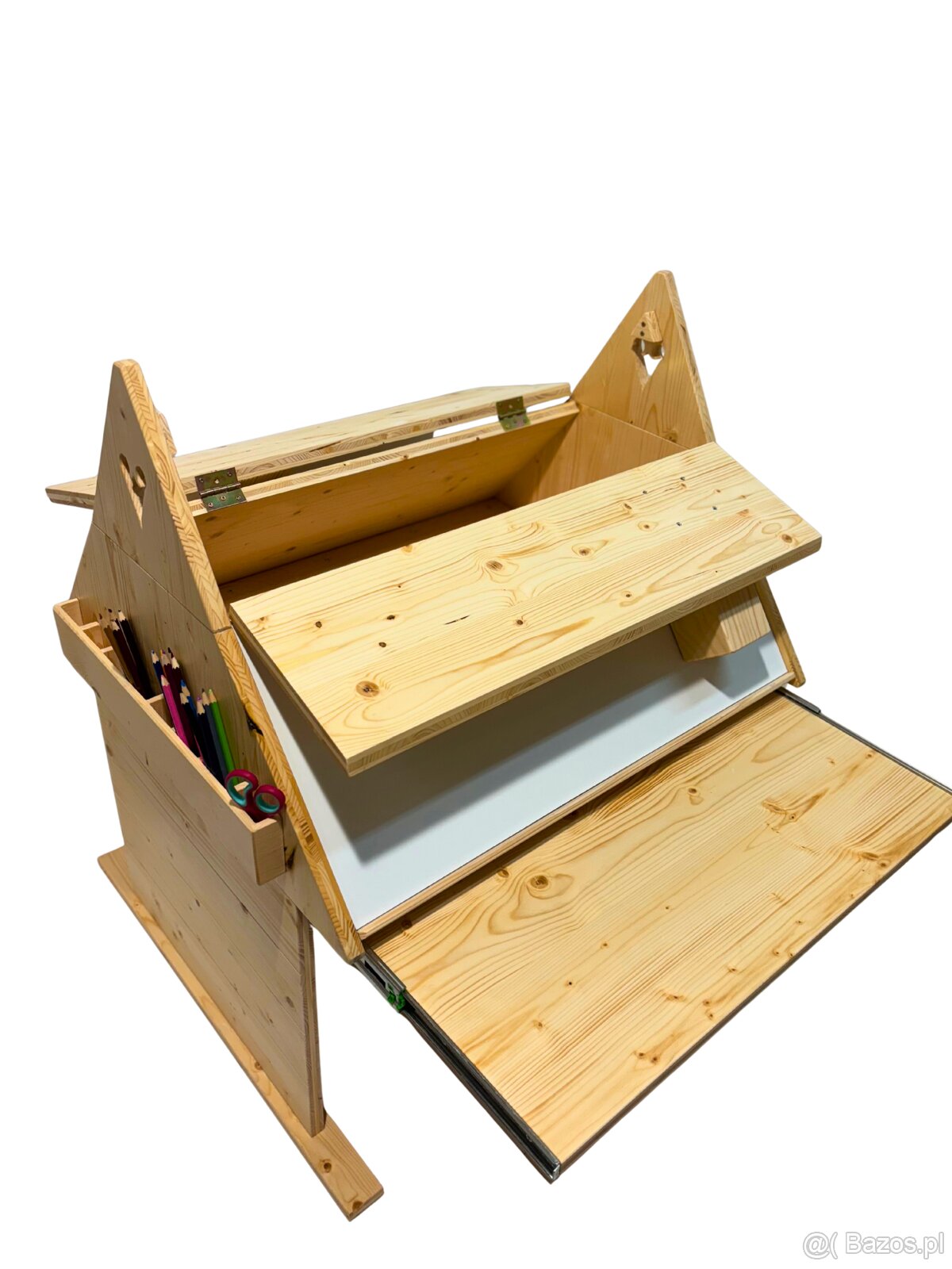 Zestaw mebli dziecięcych biurko/domek/skrzynia 4w1 z 2 tabor - 3