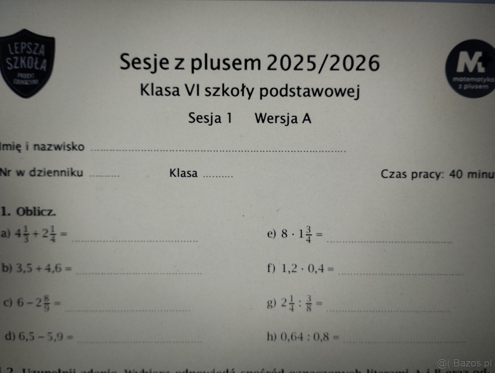 SESJA z plusem nr 1 klasa 4-8 - 3