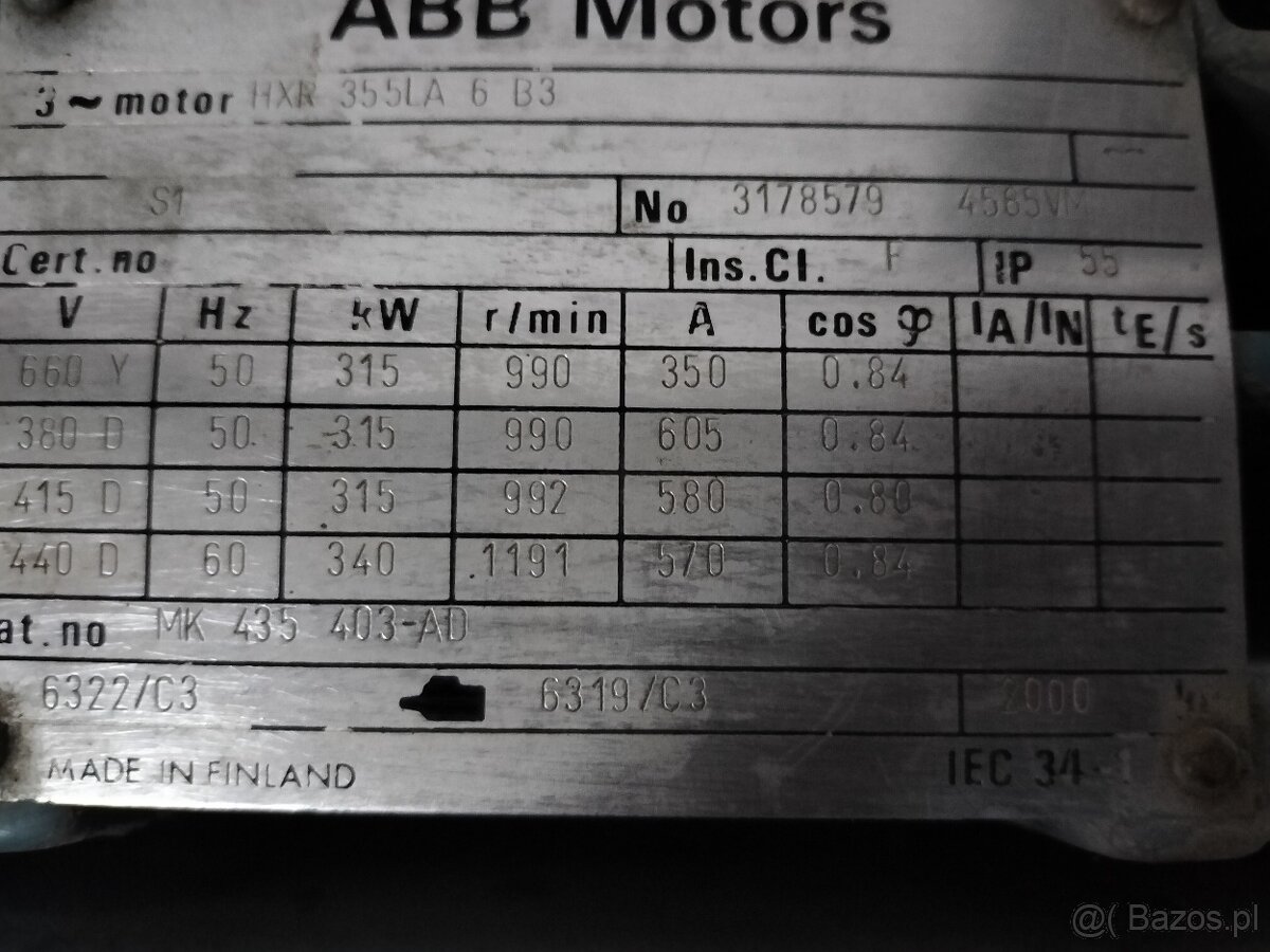Silnik elektryczny 315kw - 3