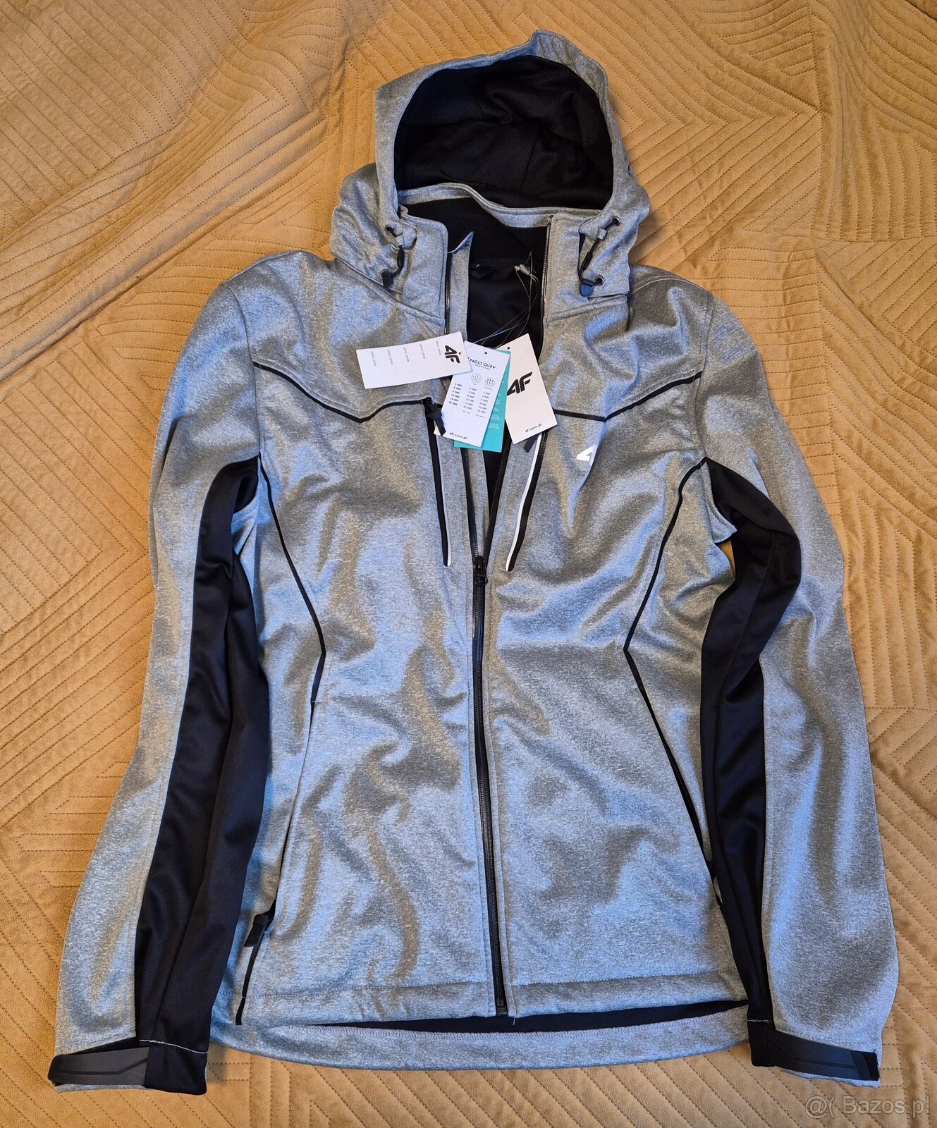 Męska kurtka softshell 4F H4L18-SFM005 Szara XL - Nowa - 3