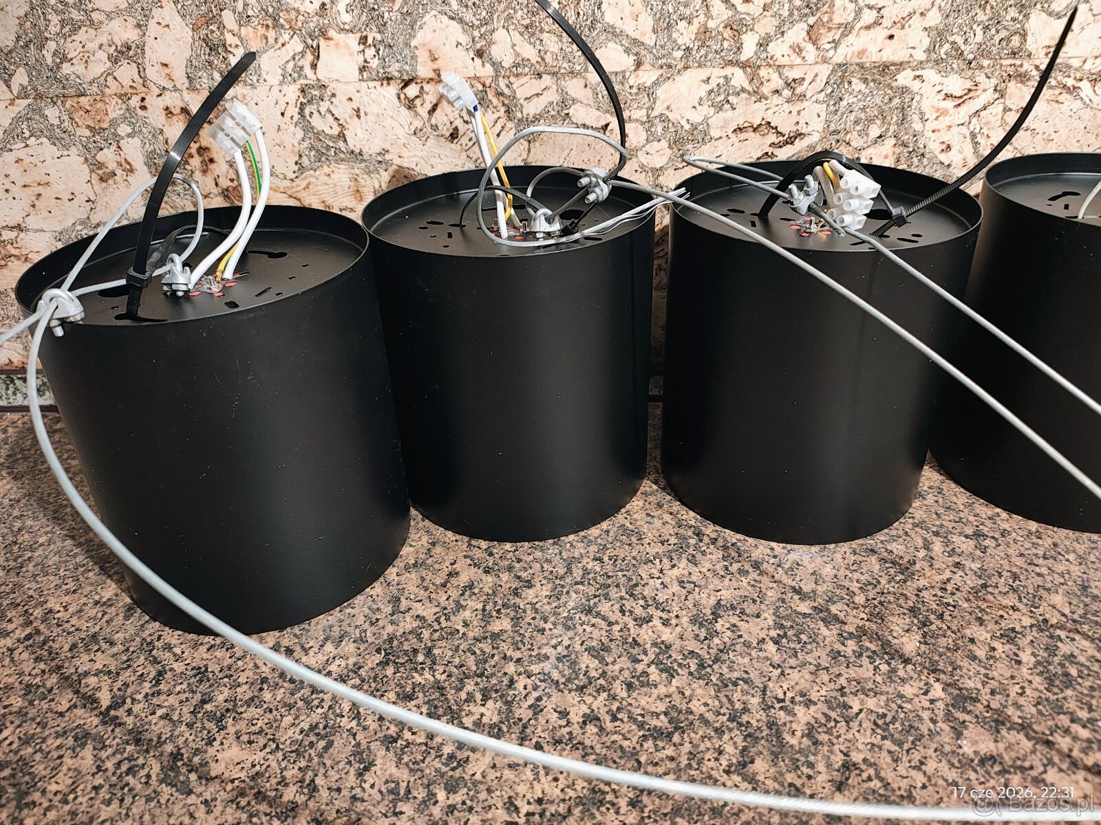 Zestaw 20x Tuba sufitowa/wisząca czarna + mocne LED 20W Dial - 3
