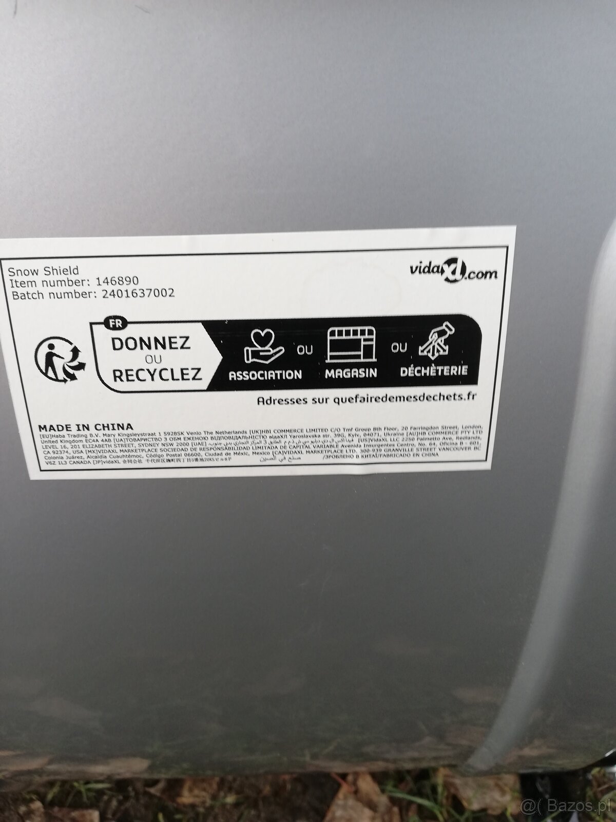 Pług do kosiarki ogrodowej - 3