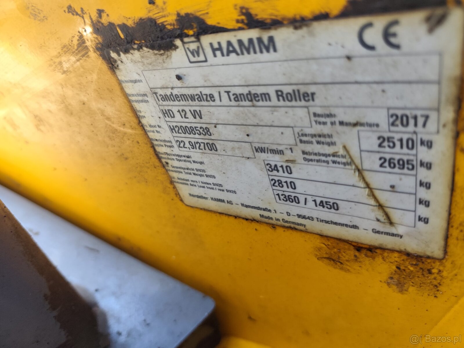 Walec wibracyjny Hamm HD12 HD 12 2017r - 3