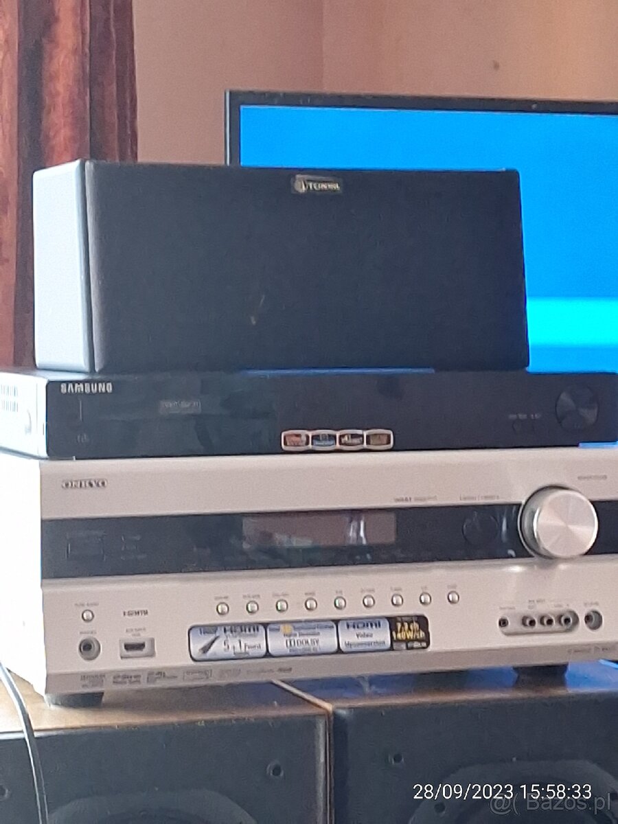 Amplituner+nagrywarka+głośnik centralny - 3