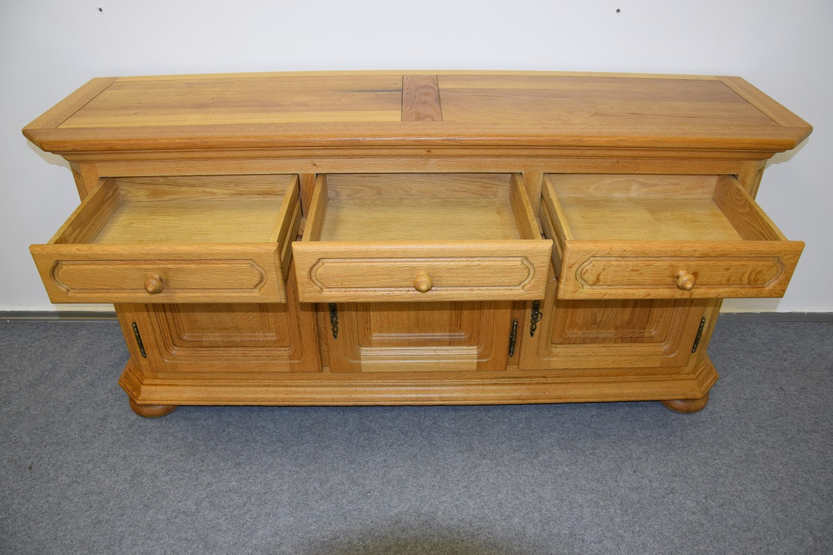 komoda z drewna dębowego - jak nowa - 3