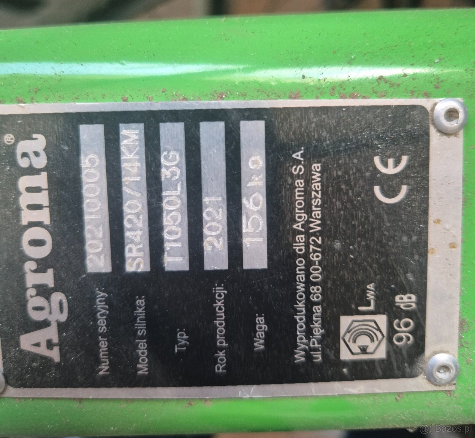 Glebogryzarka Agroma ciągnik T1050L3G dzik 14KM - 3