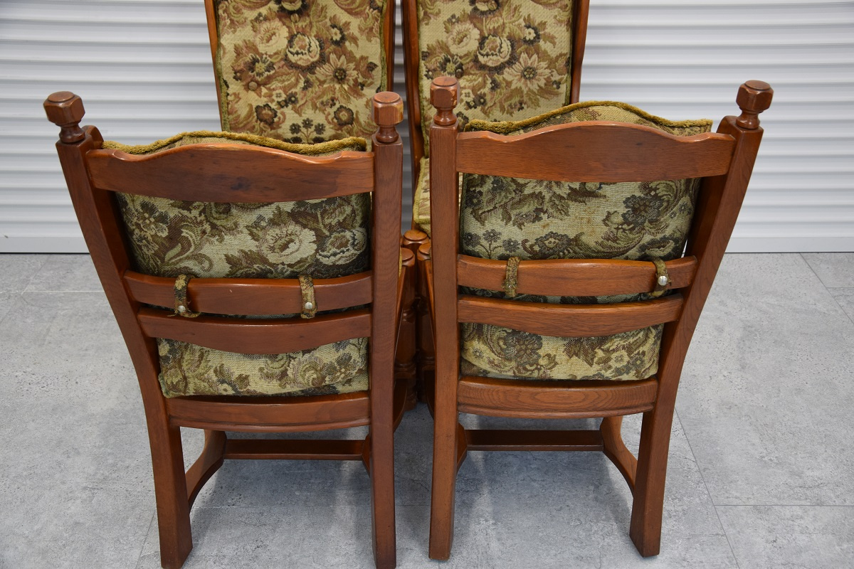 krzesła z drewna dębowego - super stan - 3