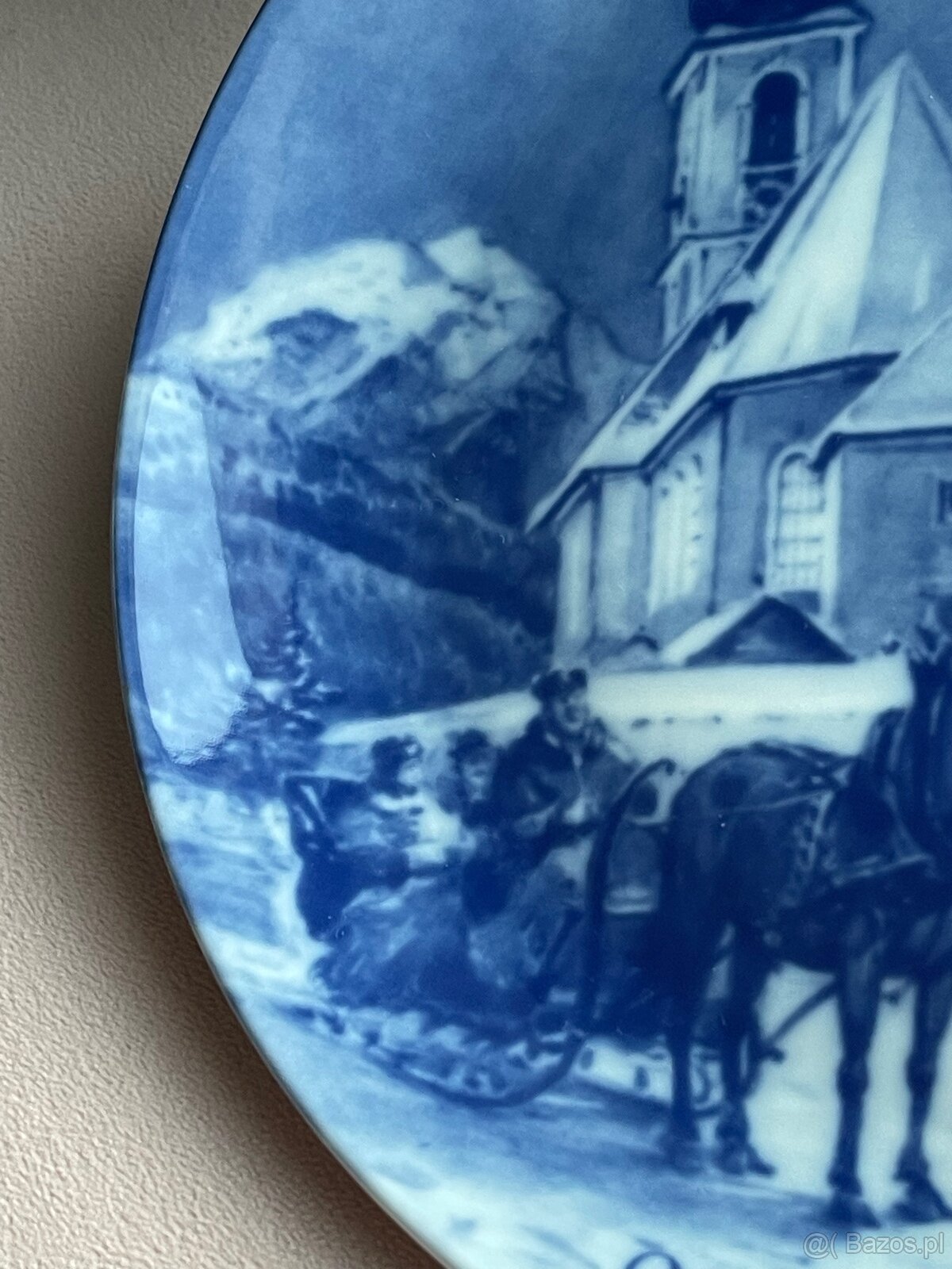 Talerz Kolekcjonerski 1984 Kobalt Vintage - 3