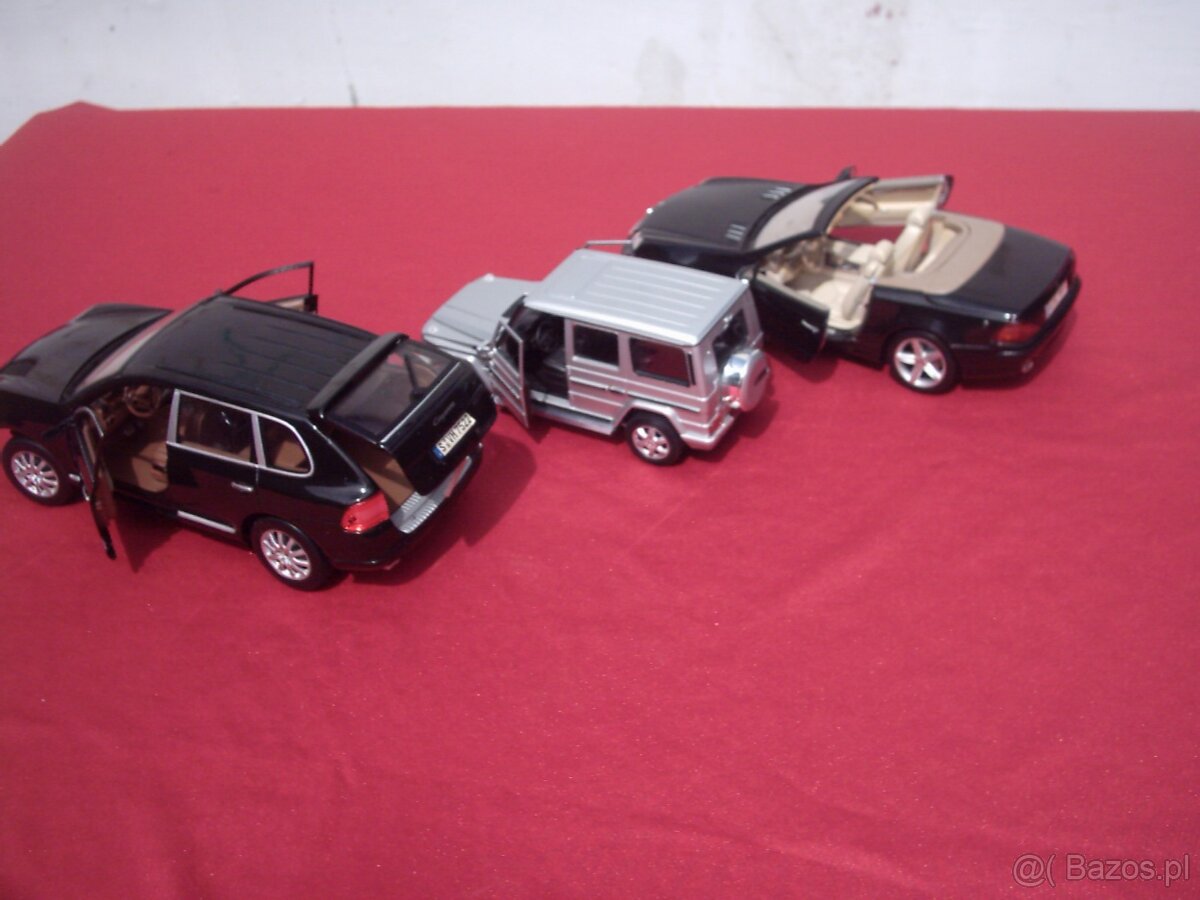 Model Porsche Ceyene Skala 1/18 Mercedes G Klasa,SL 500 - 3