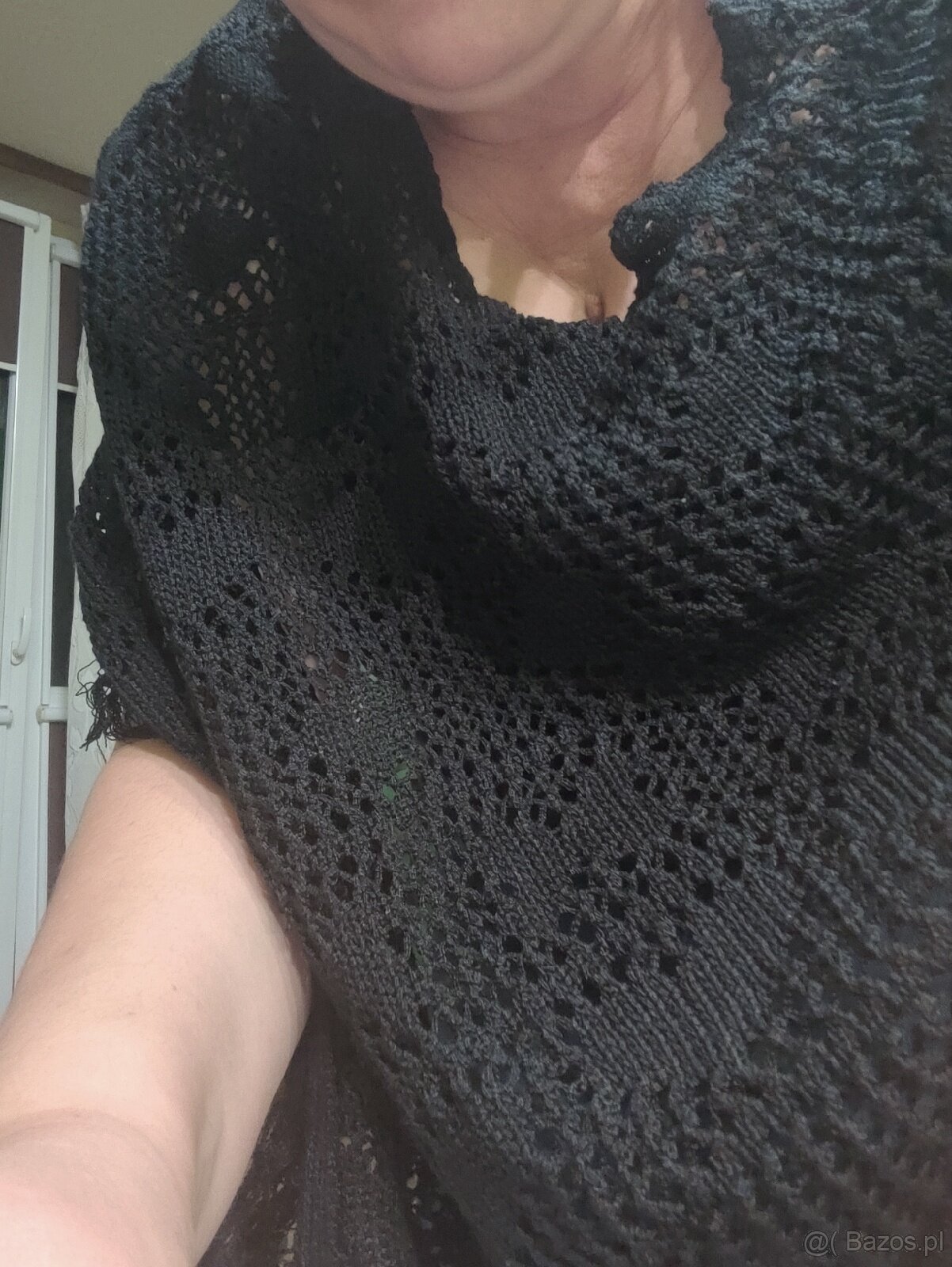 Chusta z haftem i z frędzlami - 3