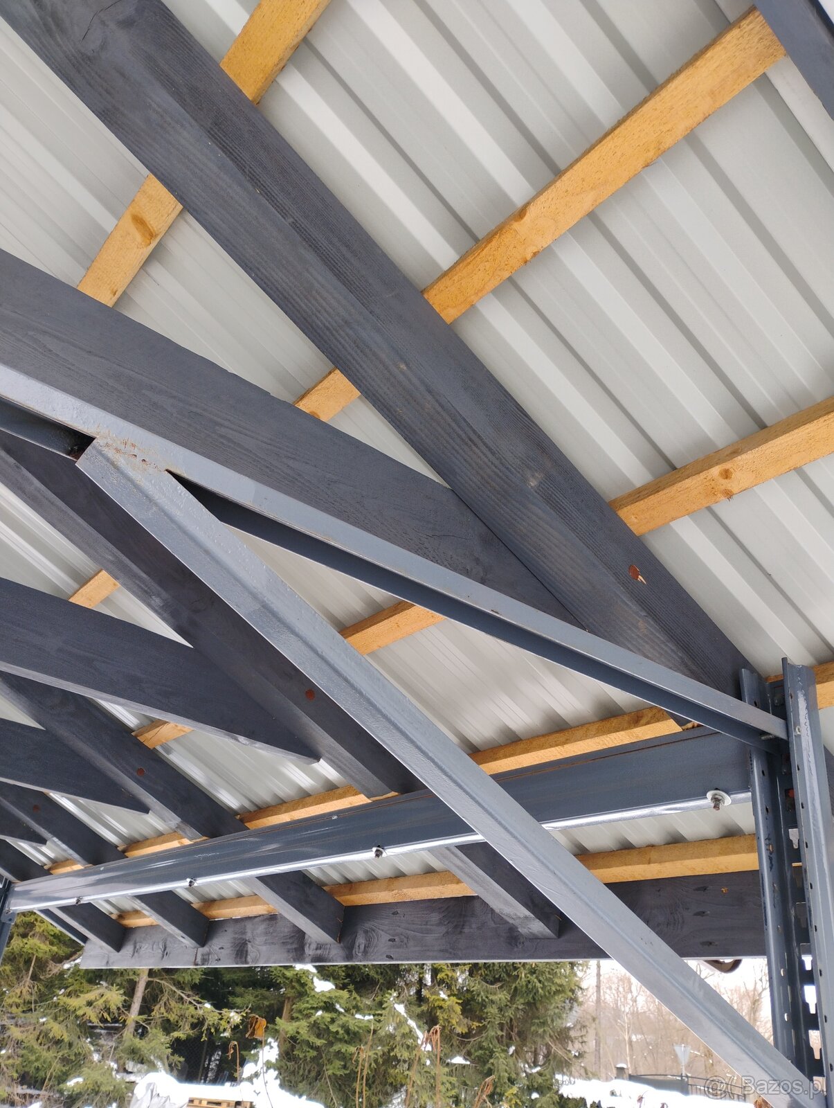 Wiata,altana,carport.Dach dwuspadowy. - 3
