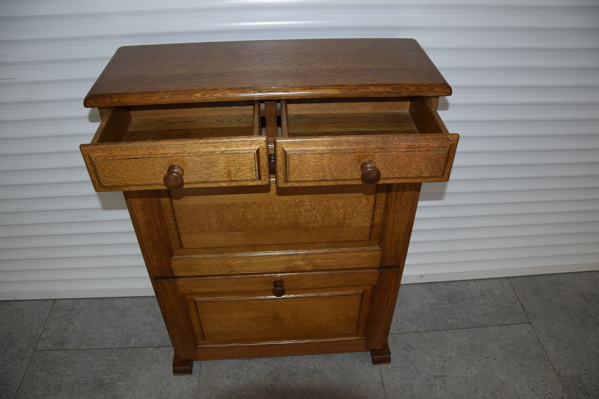 szafka na buty z drewna dębowego - jak nowa - 3