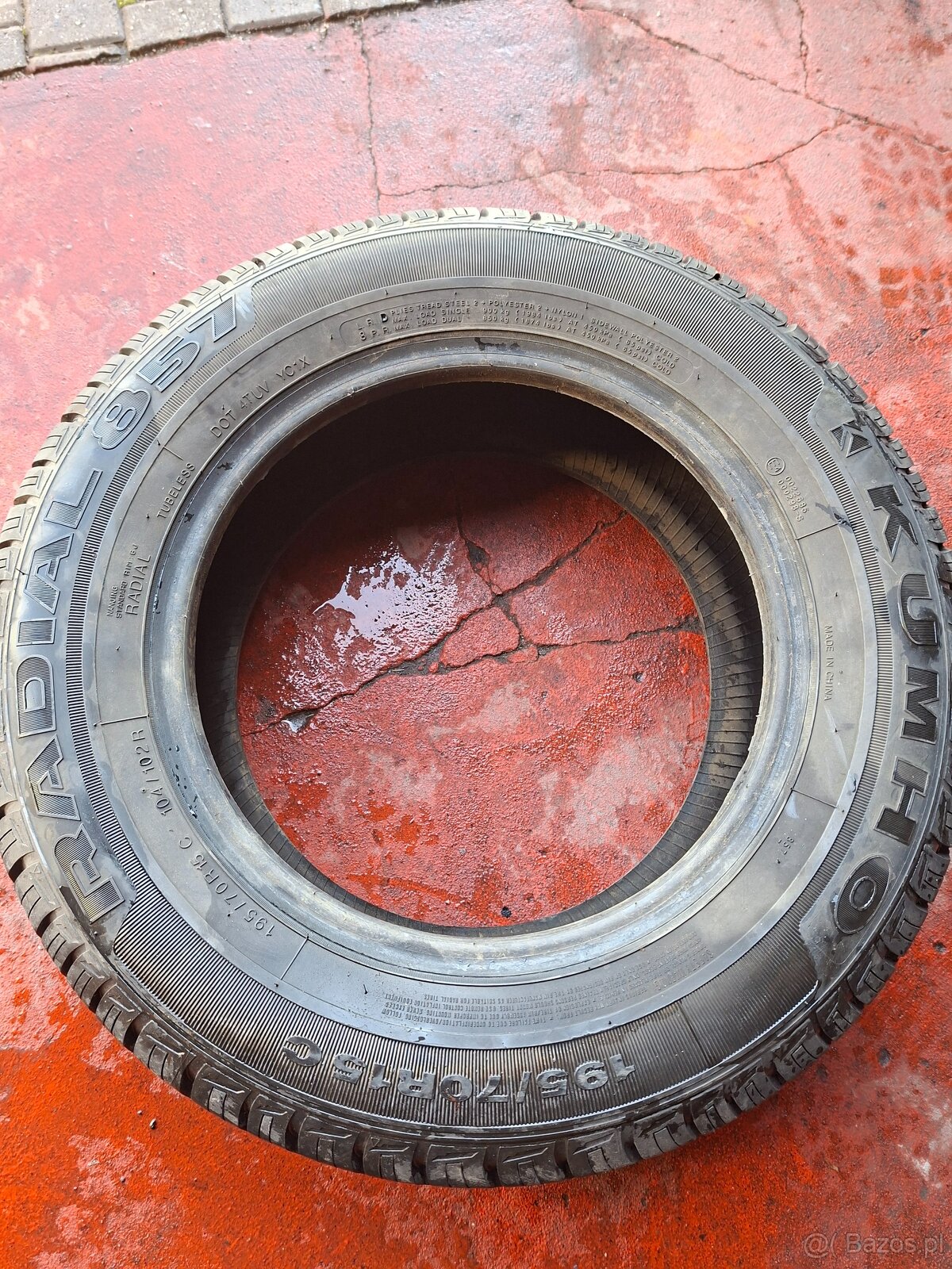 opona 195/70/15 c KUMHO RIADIAL 857 1 sztuka 104/102r nowa - 3