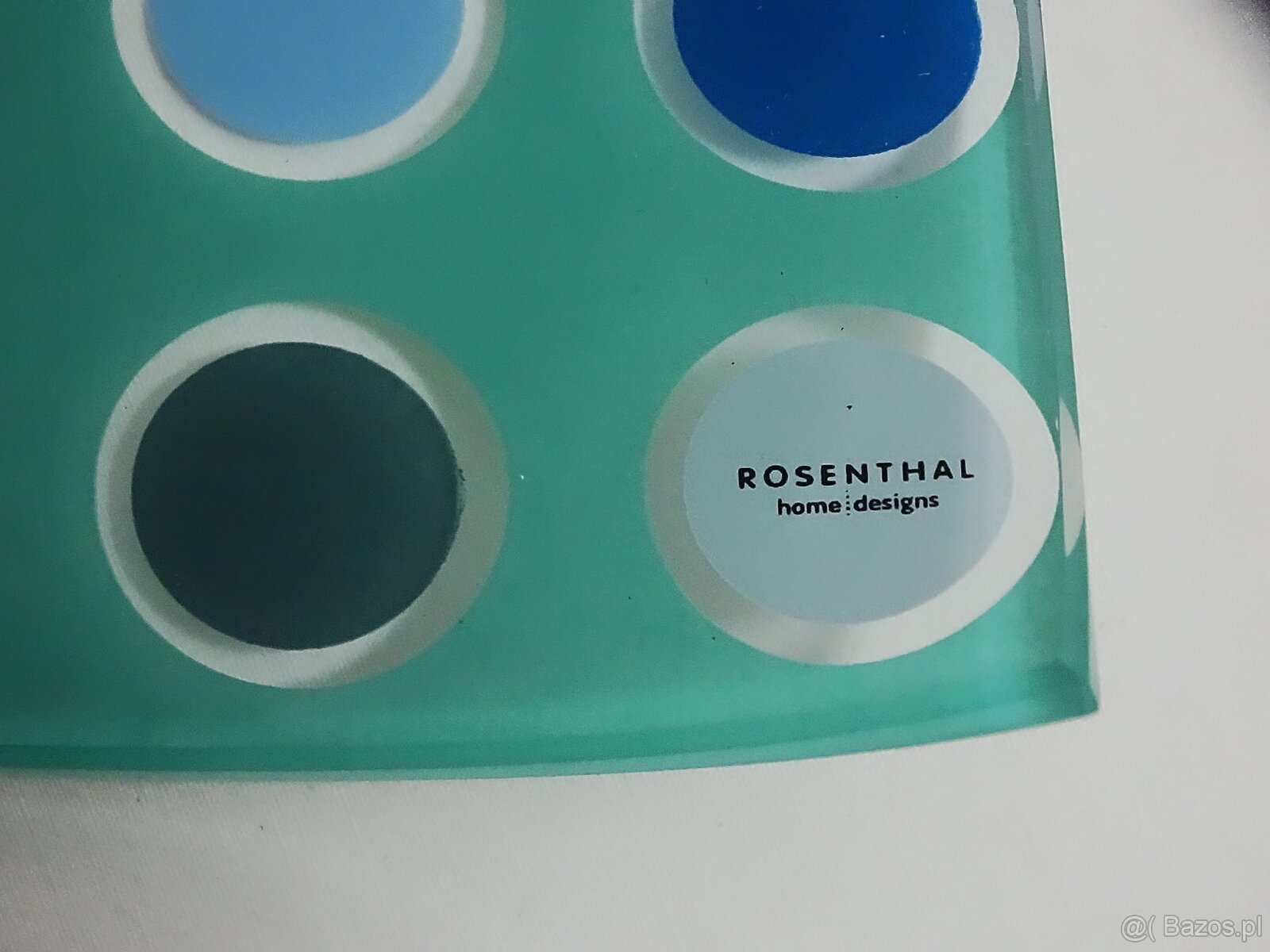 Szklana misa dekoracyjna Rosenthal Form 61111, Dekor 331161, - 3