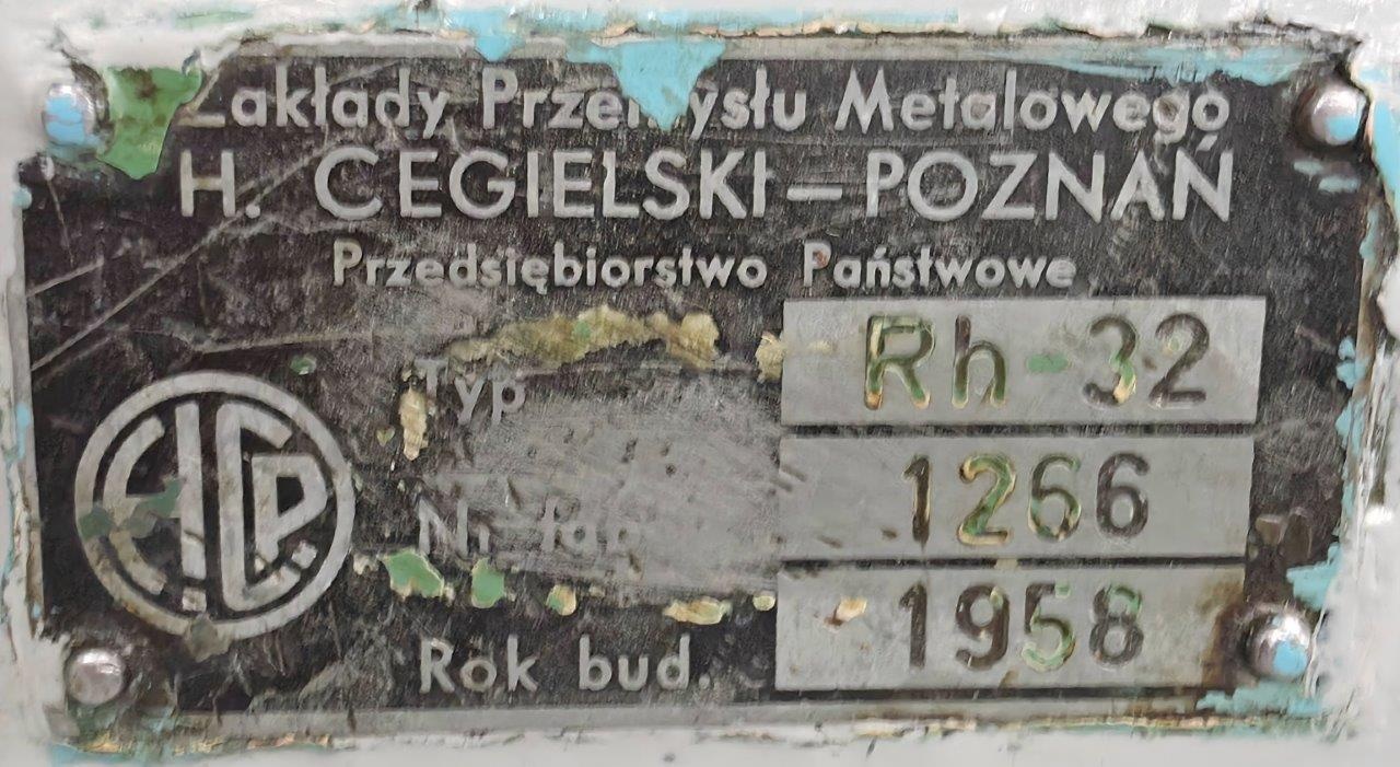 Tokarka rewolwerowa RH-32 H. Cegielski Poznań – 1958 r. – SP - 3