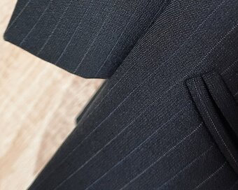 Marynarka, wełna, granat/czerń, na 182 cm - jak nowa - 3