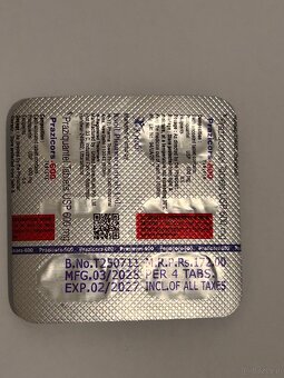 Alinia 500, nizonide500, Prazykwantel 600,Iwermektyna 12mg - 3