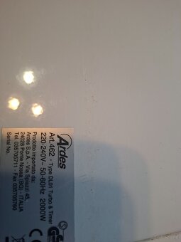Grzejnik elektryczny z nadmuchem ARDES 220-240v 50-60hz 2000 - 3