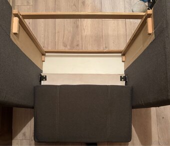 Fotel z opcją łóżka rozkładanego z pojemnikiem na pościel - 3
