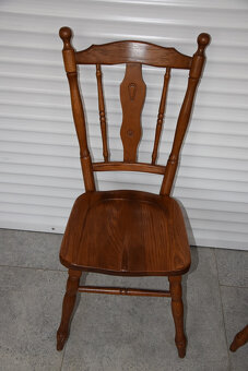 krzesła dębowe 6 sztuk - jak nowe - 3