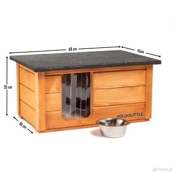 Buda dla psa kota GRATISY ocieplana drewniana nowa solidna d - 3