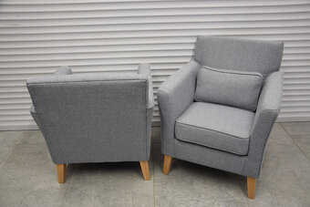 fotele i pufa - komplet jak nowy - 3