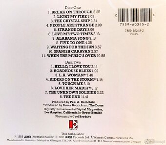 Znakomity Album 2CD. Kultowego Zespołu THE DOORS -The Best T - 3