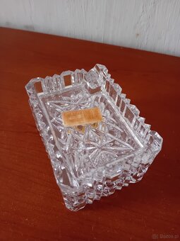 Krysztalowa papierosnica popielniczka - 3