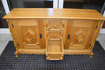 komoda z drewna dębowego - jak nowa - 3