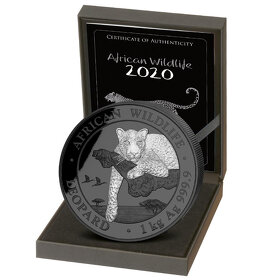 Srebrny lampart inwestycyjny - 1 kg czarna edycja 2020 - 3