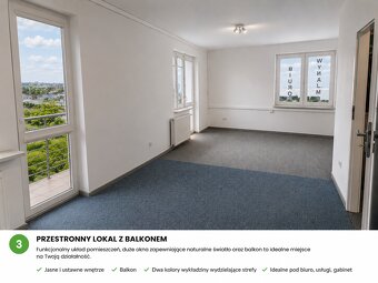 Przestronne i jasne biuro 60m2 Rzeszów - 3