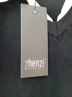Sweter z Kołnierzem Wysoka Kobieta Kołnierz Zhenzi Bawełna L - 3