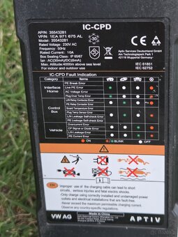 ORYGINALNA ŁADOWARKA VW przewód ładowania Typ  2 - 3