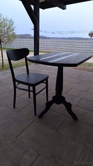 Stolik kawowy plus krzesło PRL - 3