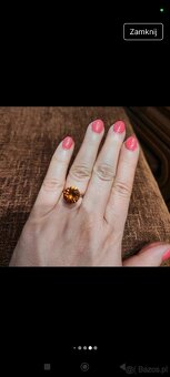 Pierścionek brązowe oczko - 3