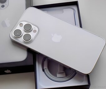 iPhone 13 Pro Max Silver BATERA 100% TOP - 3