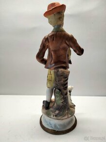 Figurka porcelana Myśliwy polowanie - Tanio - 3