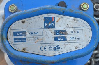 Ręczny wciągnik łańcuchowy CB 500 (HFS Austria) – 5000 kg - 3
