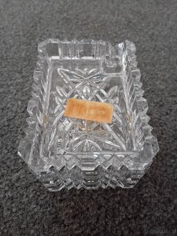 Krysztalowa papierosnica popielniczka - 3