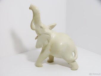 Bardzo realistyczna figurka dużego słonia 32 cm misternie rz - 3